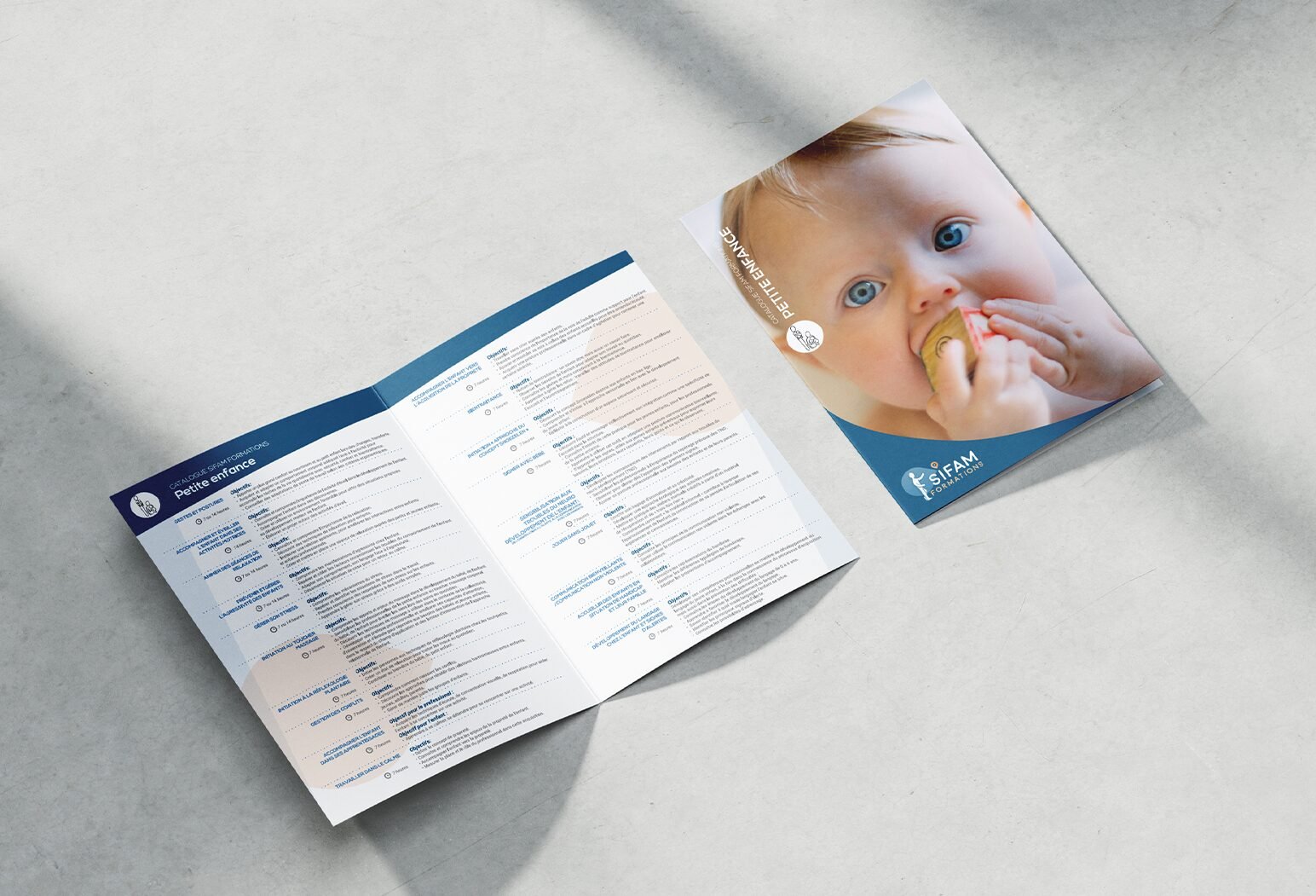 Mock up d'une brochure pour Sifam (Brochures)