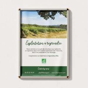 Mock up d'Affiche pour le vignoble Vins Plagnol (Affiches)