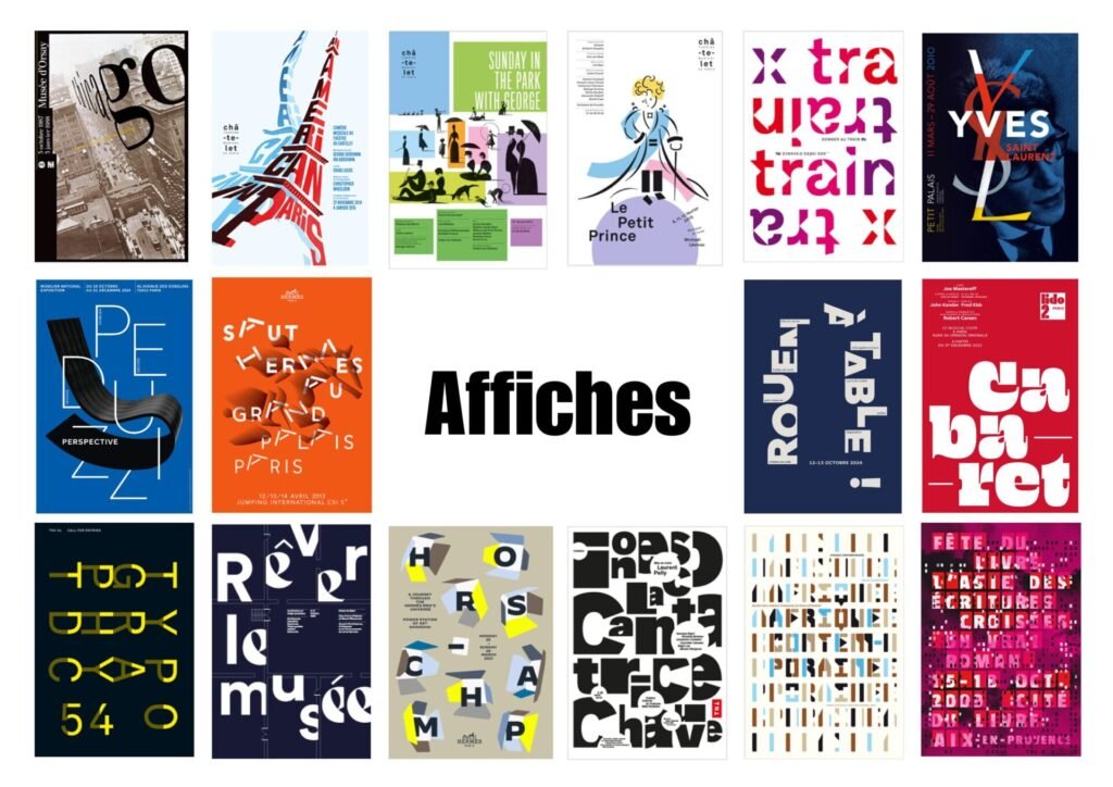 Photos d'exemple d'affiches de Philippe Apeloig